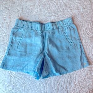 EUC Lilly Pulitzer LILO Linen Short in Amalfi Blue - size M